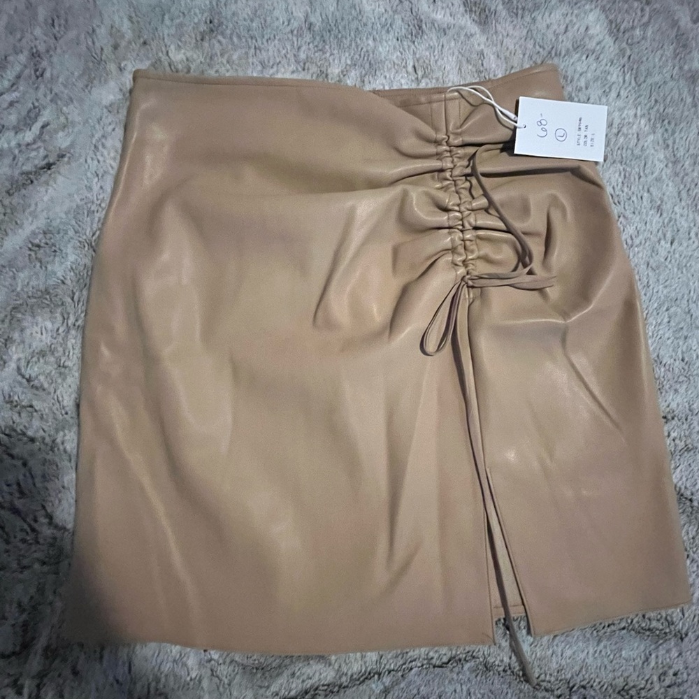 Lucy Paris tan skirt
